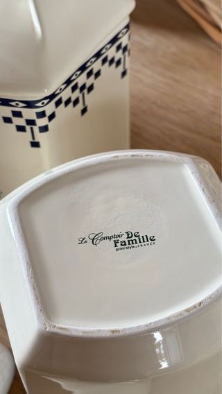 Conjunto cocina vintage en faïence francés