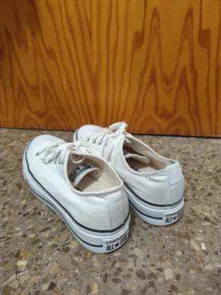 Converse All Star Plataforma Blancas