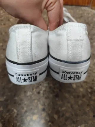 Converse All Star Plataforma Blancas