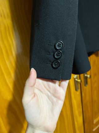 Chaqueta de vestir negra