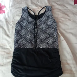 Vestido fiesta plateado y negro