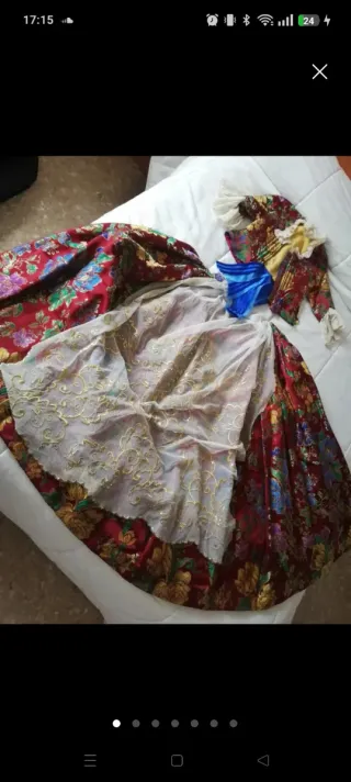 Traje de Fallera Rojo niña 6-10 años