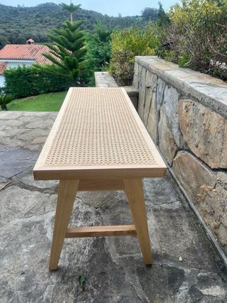 Banco Sklum Ratán y Madera NUEVO