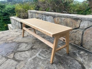 Banco Sklum Ratán y Madera NUEVO