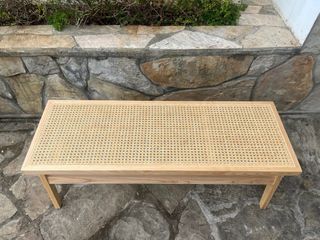 Banco Sklum Ratán y Madera NUEVO