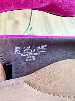 Bailarinas mujer rosa talla 37