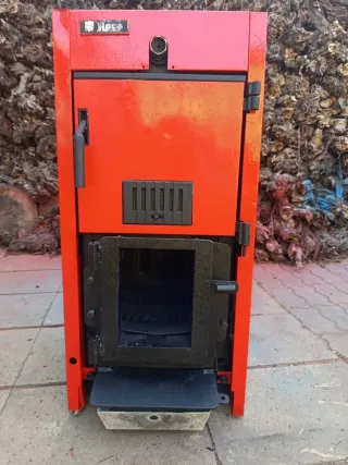 Caldera Roca P30 con quemador cáscara