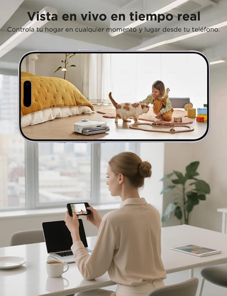 Cámara Vigilancia WiFi Interior 1080P Visión Noctu