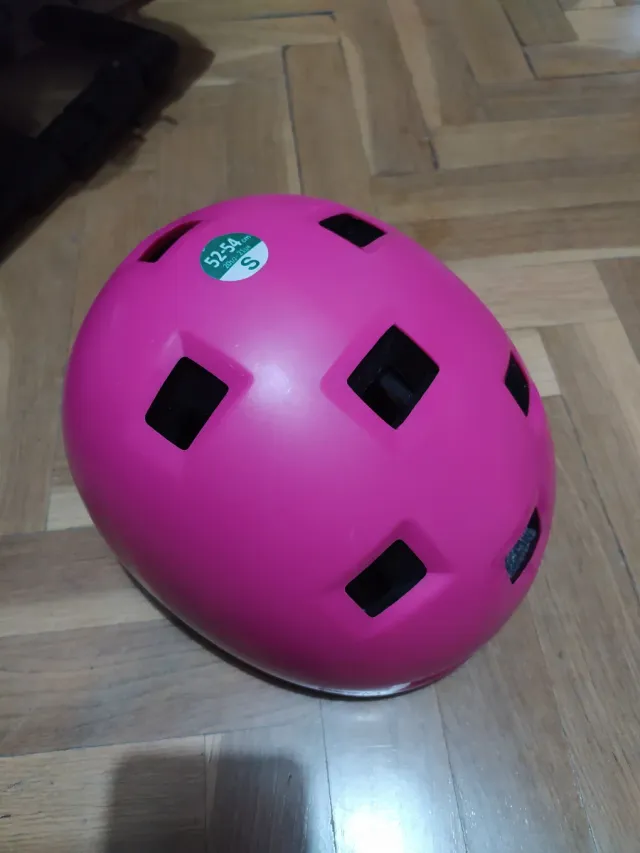 Casco Oxelo Talla S (52-54 cm) color rosa