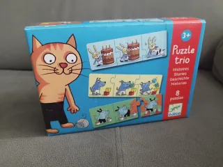 Puzzle Trio Historias Djeco 8 Puzzles
