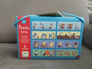 Puzzle Trio Historias Djeco 8 Puzzles