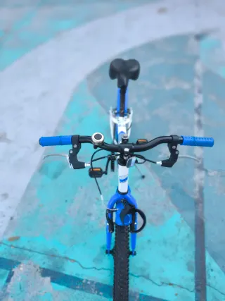 Bicicletta Bambino Blu e Bianco