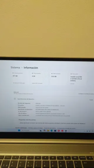 Ordenador portátil gaming y estudio 32 gb de Ram,