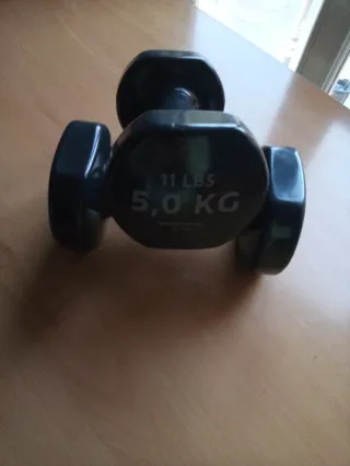 2 Pesas 5 Kg (11 Lbs) Negras