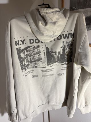 Felpa Pull&Bear N.Y. Downtown Beige