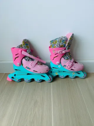 Patines en línea niña rosa T33-36 ajustables