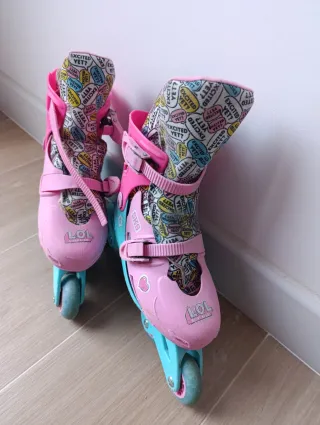 Patines en línea niña rosa T33-36 ajustables