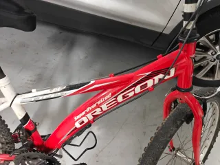 Bicicleta de montaña roja Berg