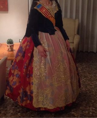 Traje de Fallera Talla 38/40 Corpiño y Falda