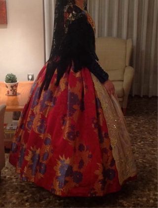 Traje de Fallera Talla 38/40 Corpiño y Falda