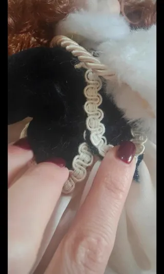 Bambola porcellana biscuit fatta a mano vintage