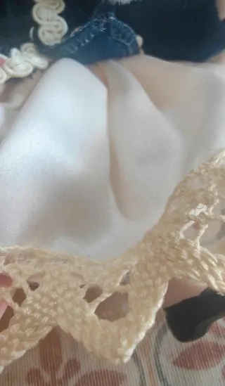 Bambola porcellana biscuit fatta a mano vintage