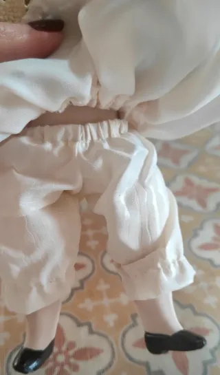 Bambola porcellana biscuit fatta a mano vintage