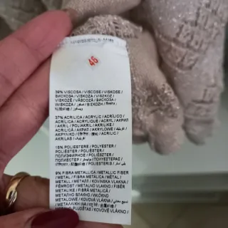 Cardigan donna elegante con effetto brillantini