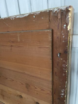 Espejo antiguo madera con pan de oro restaurado