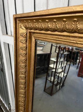 Espejo antiguo madera con pan de oro restaurado