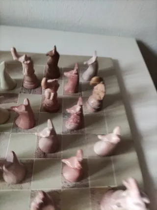 Ajedrez de Kenia - Piezas de mármol