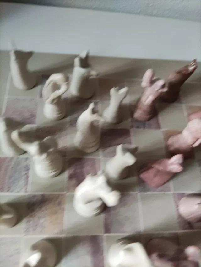 Ajedrez de Kenia - Piezas de mármol