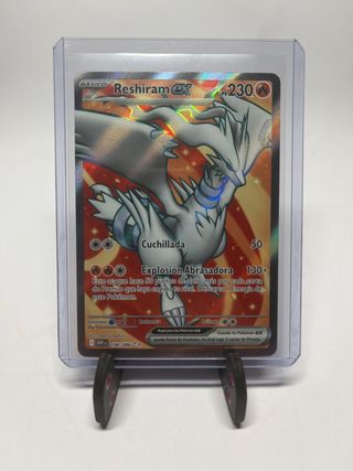 Reshiram EX Carta Pokémon llama blanca.
