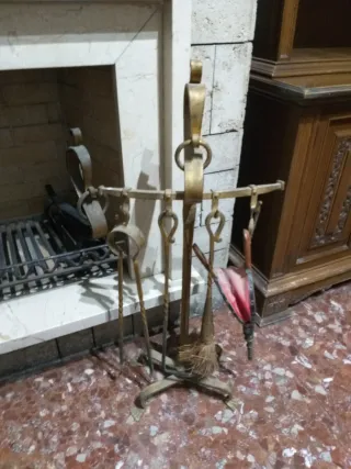 Set de utensilios para chimenea