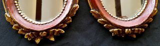 Pareja Espejos Pan de Oro Artesanos 1972