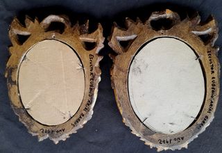 Pareja Espejos Pan de Oro Artesanos 1972