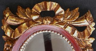 Pareja Espejos Pan de Oro Artesanos 1972