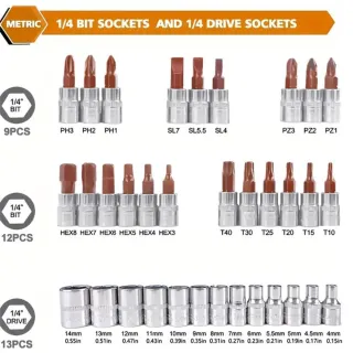 Valigetta 216 pezzi set chiavi