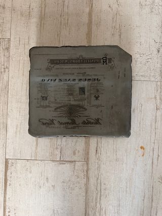 Piedras de imprenta antiguas.