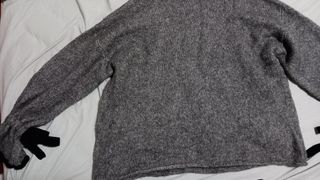 Jersey Zara Talla Única Negro/Gris