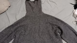 Jersey Zara Talla Única Negro/Gris