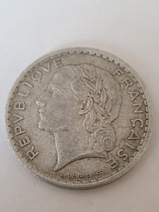 5 Franchi (Francs) Repubblica Francese 1947