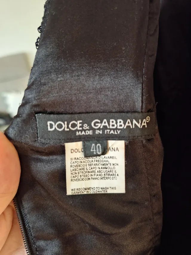 Vestido Lentejuelas Dolce & Gabbana Negro