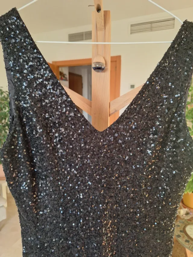 Vestido Lentejuelas Dolce & Gabbana Negro