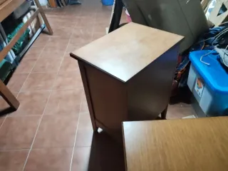 2 Mesitas de Noche Madera Pino