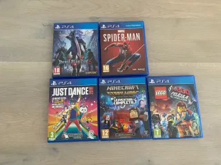 PS4 + Mando Rojo + 24 Juegos