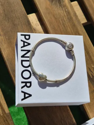 Pandora Corazón Amor Idiomas Plata