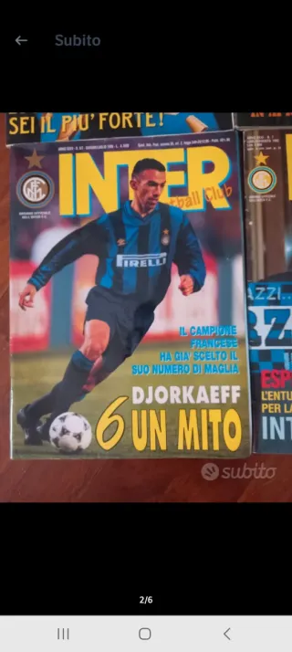Riviste Calcio Inter  Lotto 4 riviste vintage rare