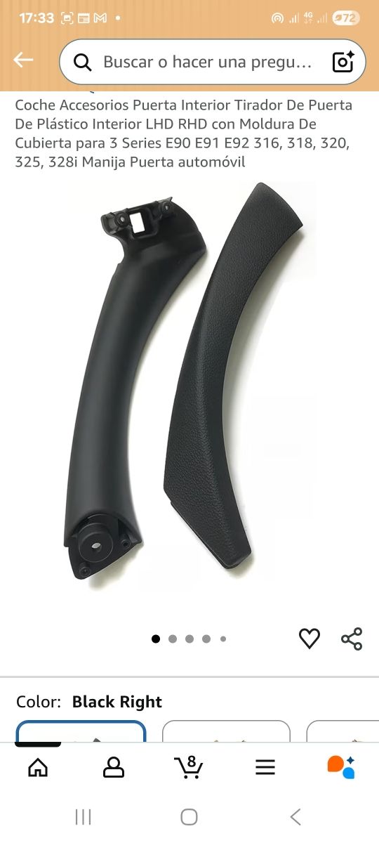 Manijas Interiores BMW E90 E91 E92 E93 Ambos lados