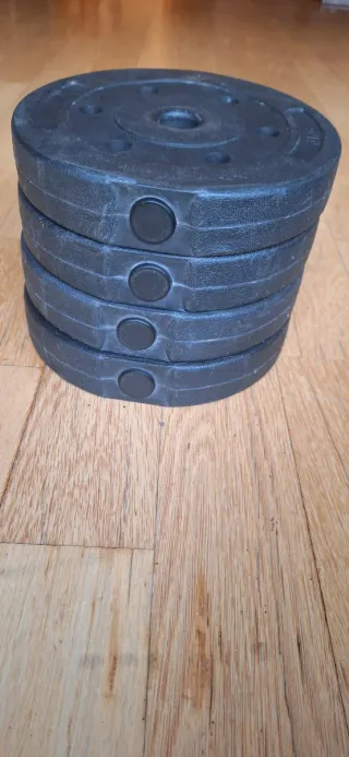 4 discos de pesa 3kg